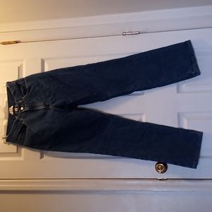 LL Bean Original Fit Size 10 medium tall flannel lined jeans